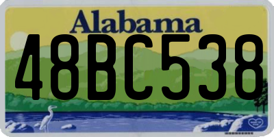 AL license plate 48BC538
