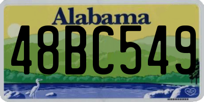 AL license plate 48BC549