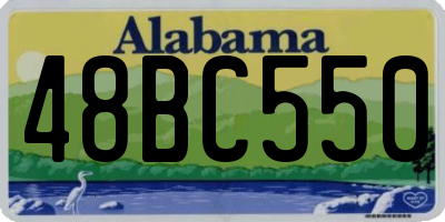 AL license plate 48BC550
