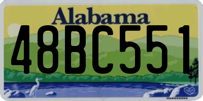 AL license plate 48BC551