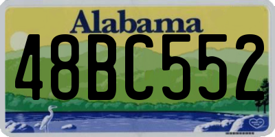 AL license plate 48BC552