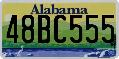 AL license plate 48BC555