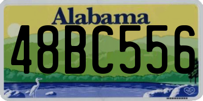 AL license plate 48BC556