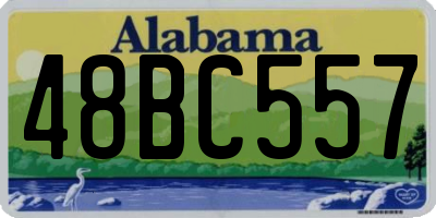 AL license plate 48BC557