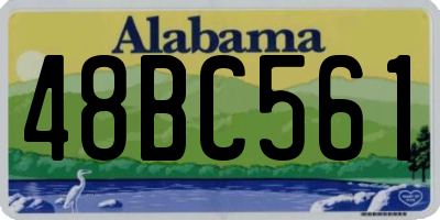AL license plate 48BC561