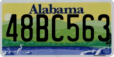 AL license plate 48BC563