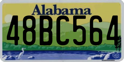 AL license plate 48BC564