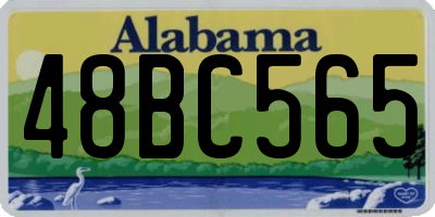 AL license plate 48BC565