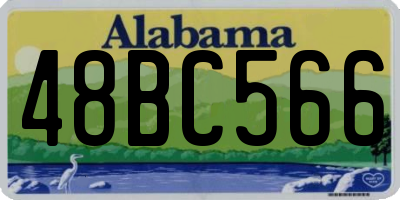 AL license plate 48BC566