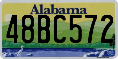 AL license plate 48BC572