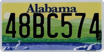 AL license plate 48BC574