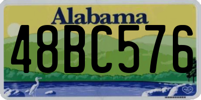 AL license plate 48BC576