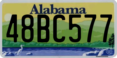 AL license plate 48BC577