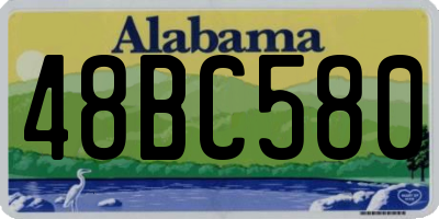 AL license plate 48BC580