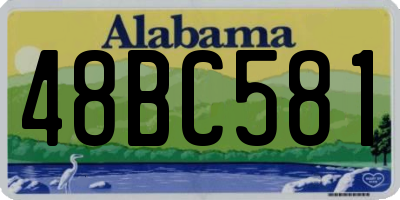 AL license plate 48BC581