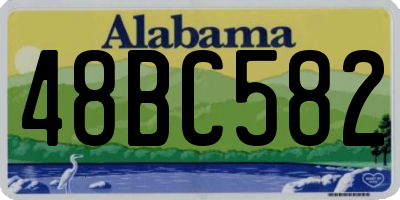 AL license plate 48BC582