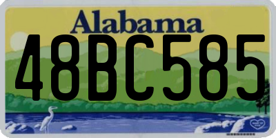 AL license plate 48BC585