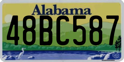 AL license plate 48BC587