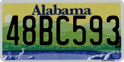 AL license plate 48BC593