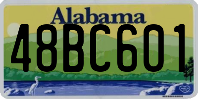 AL license plate 48BC601