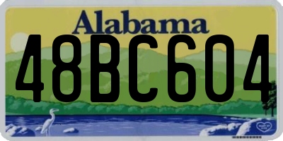AL license plate 48BC604