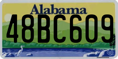 AL license plate 48BC609