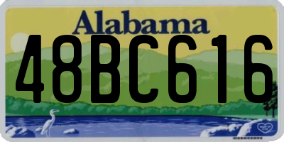 AL license plate 48BC616