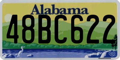 AL license plate 48BC622
