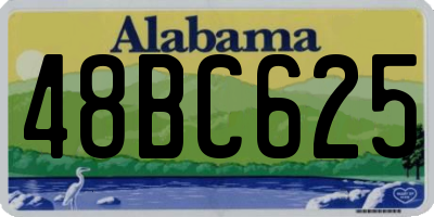 AL license plate 48BC625