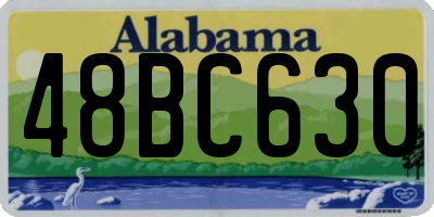 AL license plate 48BC630