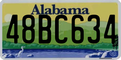 AL license plate 48BC634
