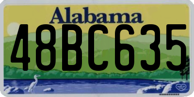 AL license plate 48BC635