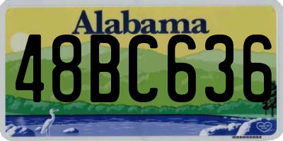AL license plate 48BC636