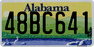 AL license plate 48BC641