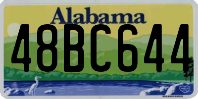 AL license plate 48BC644