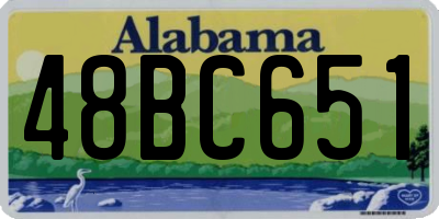 AL license plate 48BC651