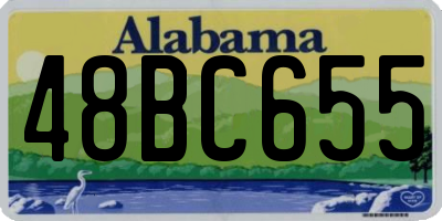 AL license plate 48BC655