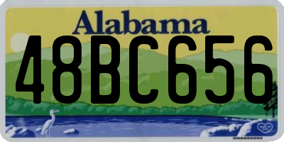 AL license plate 48BC656