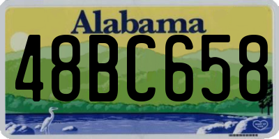 AL license plate 48BC658