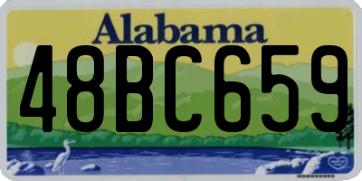 AL license plate 48BC659