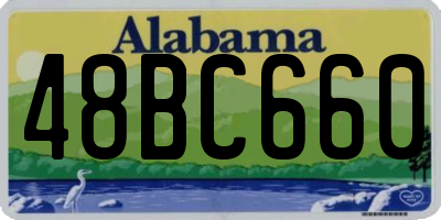 AL license plate 48BC660