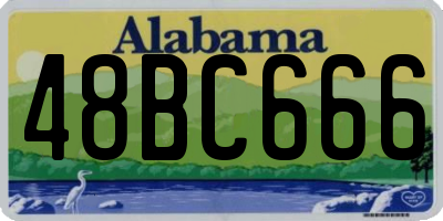 AL license plate 48BC666