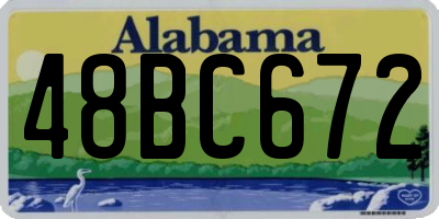 AL license plate 48BC672