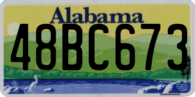AL license plate 48BC673