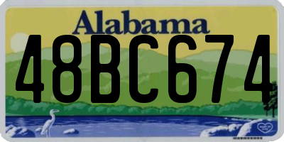 AL license plate 48BC674