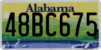 AL license plate 48BC675