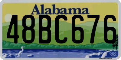 AL license plate 48BC676