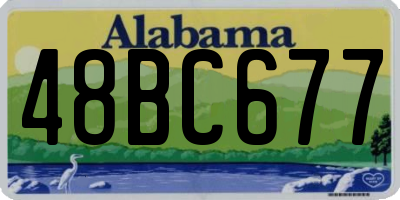 AL license plate 48BC677