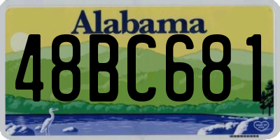 AL license plate 48BC681