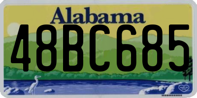 AL license plate 48BC685